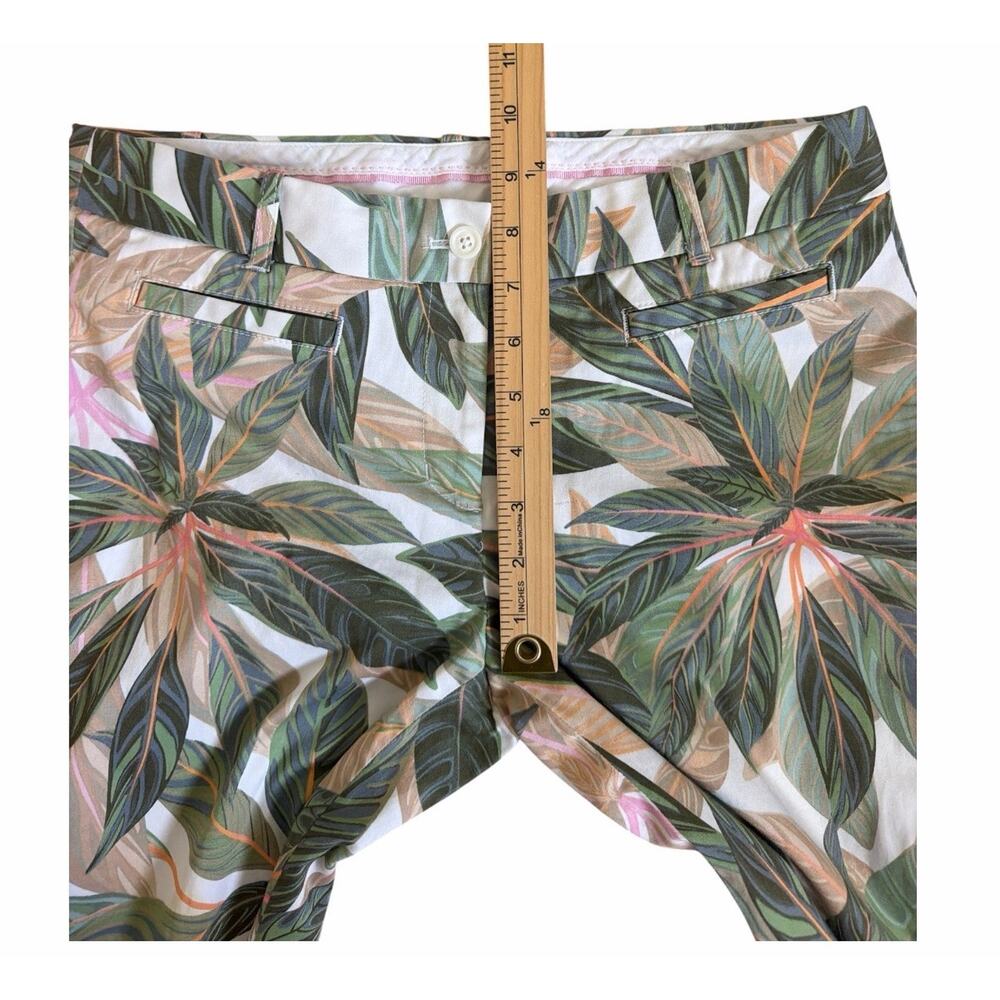 Brooks Brothers Natalie Fit Botanical Print Pant Size 4 Mid-Rise Ankle Casual - Picture 7 of 12